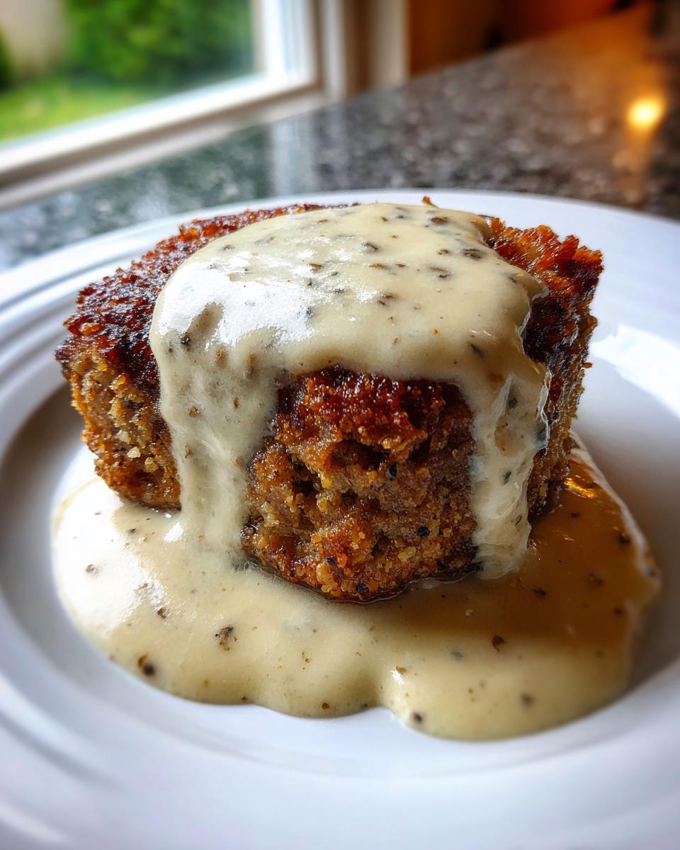 A perfectly portioned, crispy chicken fried steak smothered in creamy, peppered gravy.